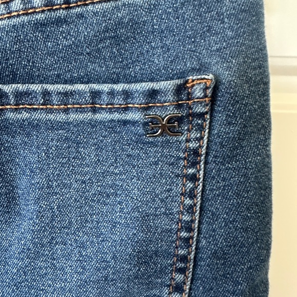 Sam Edelman High Rise Skinny Crop Blue Ankle Jeans - Picture 4 of 6